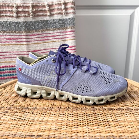 On Running Cloud X Lavender Ice Road Running Walking Sneakers Women’s Size 9.5 - Picture 2 of 8